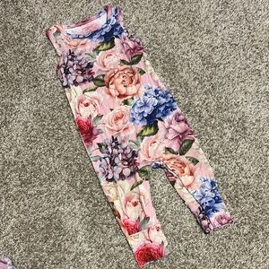 Posh peanut Floral Kids Jumpsuit